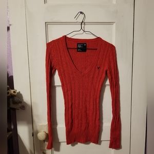 American Eagle Outfitters Burnt Orange Long Sleeve Shirt